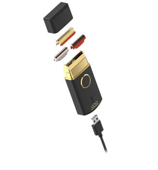 Gamma+ Uno Lithium-Ion Single Foil Shaver - Black