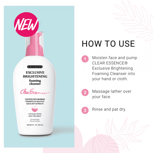 Clear Essence Exclusive Brightening Foaming Cleanser 5oz