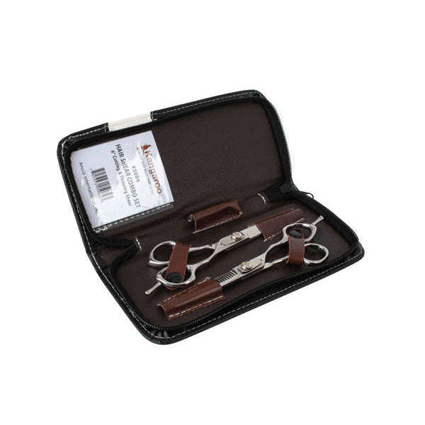 Annie Kangaroo Series Cutting And Thinning Shears Set w/Case - 6"