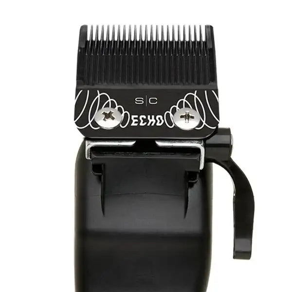 Stylecraft Replacement Echo Faper Fixed Black Diamond Carbon DLC Hair Clipper Blade with Shallow Tooth 2.0 Moving Cutter Set