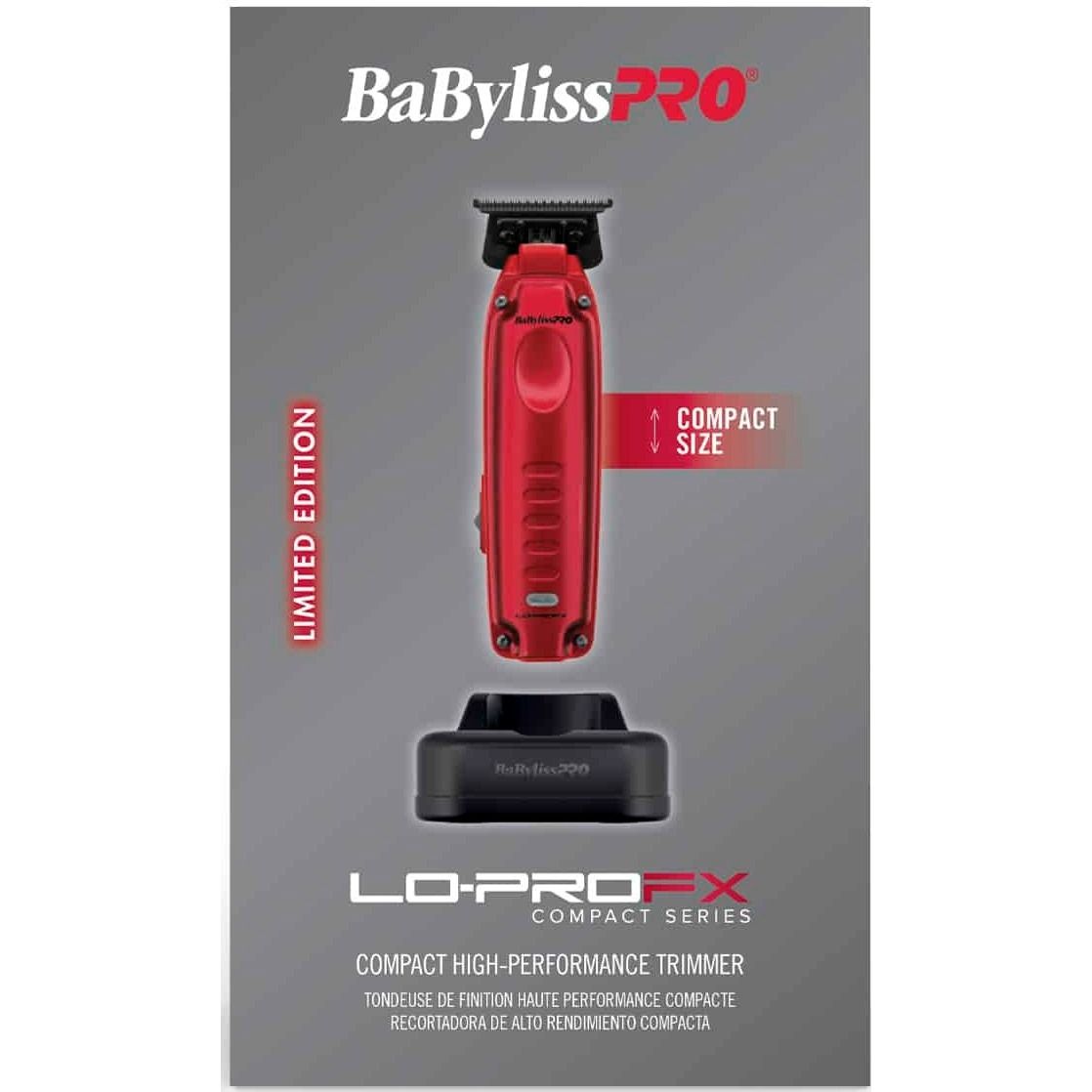 BaBylissPRO® Limited Edition LO-PROFX Compact Trimmer (Red)
