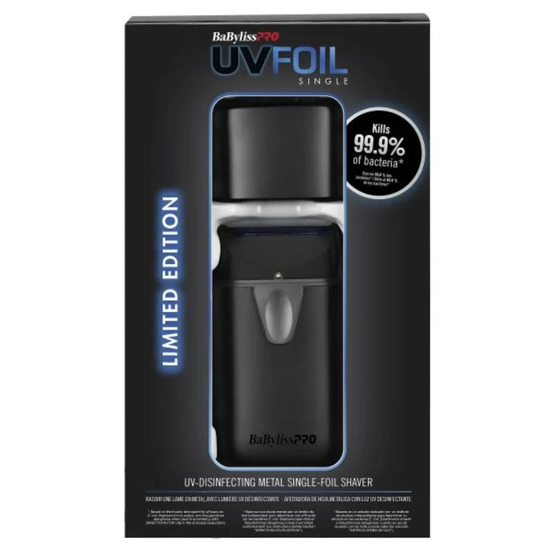 BaBylissPRO® UVFOIL Matte Black UV Single-Foil Shaver