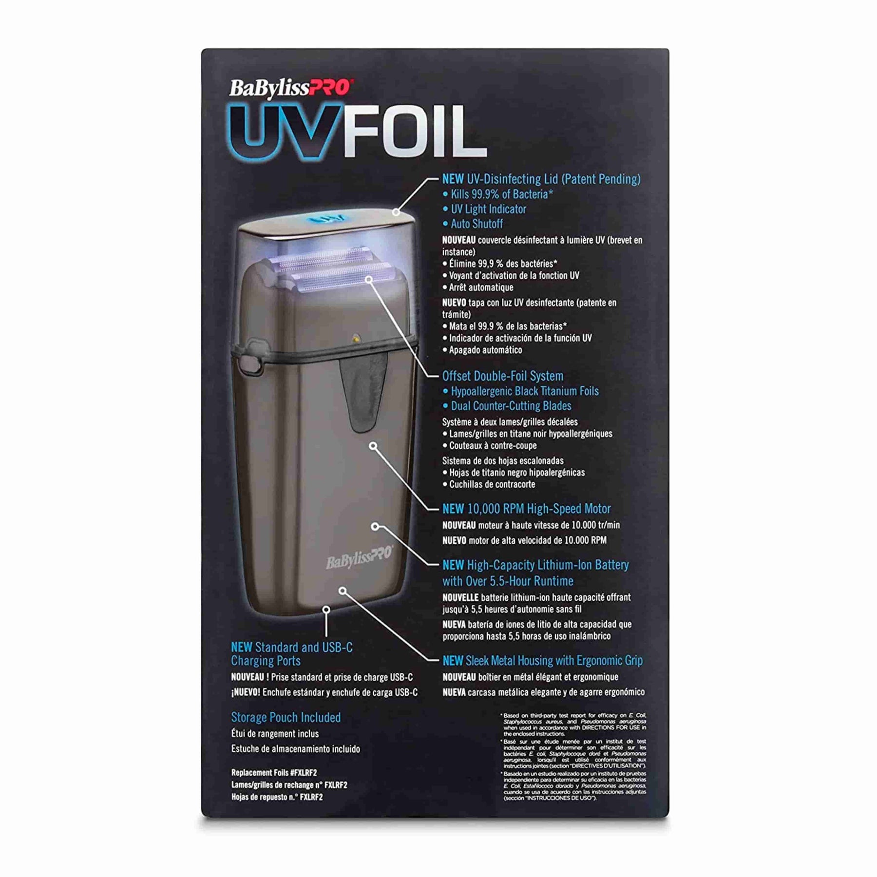 BaBylissPRO® UVFOIL Double Foil Shaver