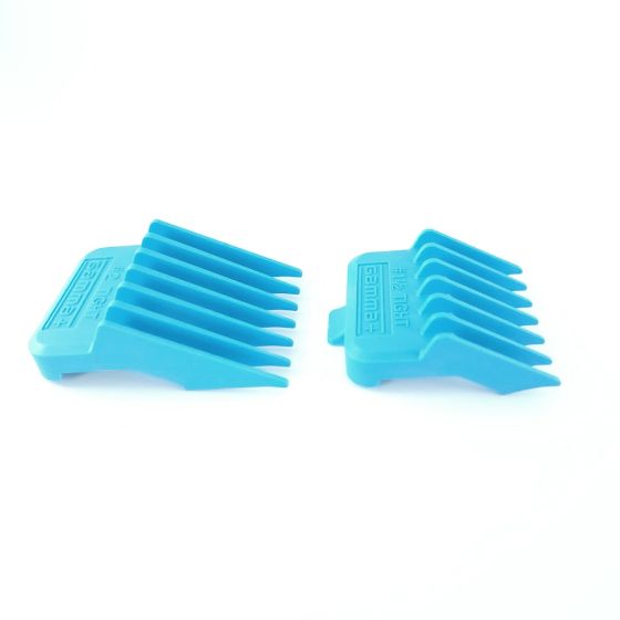 Gamma + dub magnetic tight clipper guards 4-pack cyan blue