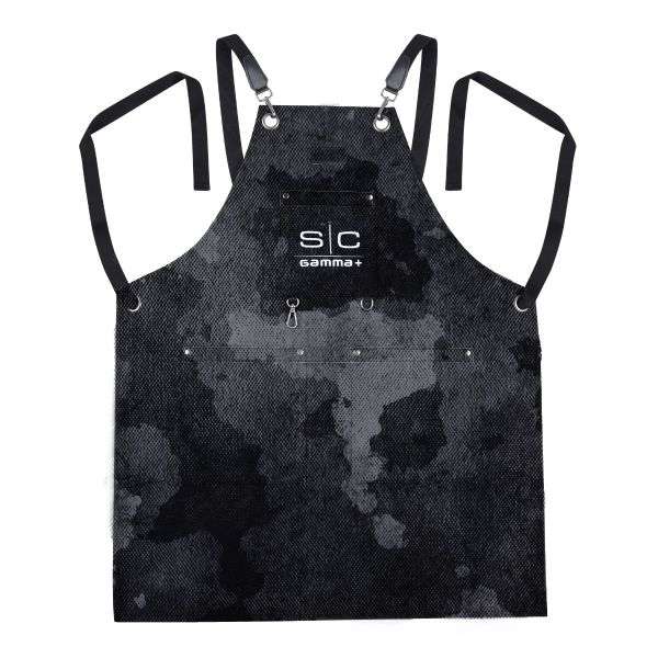 Stylecraft heavy weight waterproof barber or salon hair cutting apron black camo