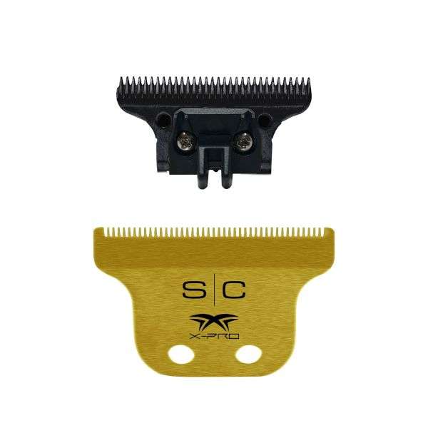 Stylecraft gold titanium x-pro hair trimmer blade black diamond carbon dlc deep tooth cutter