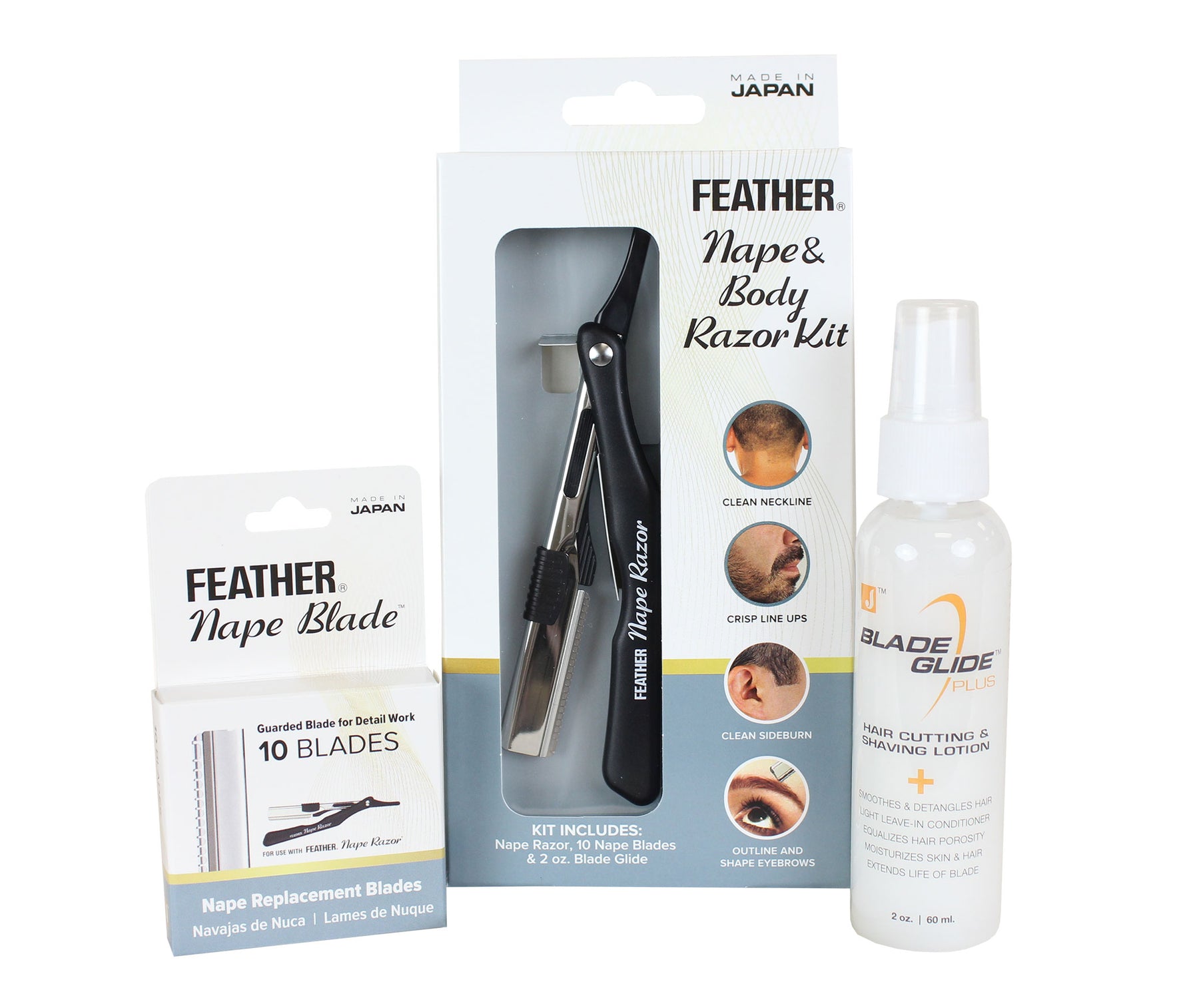 Feather F1-80-500 Nape & Body razor Kit