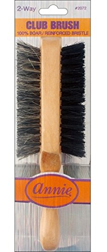 Annie 2072 2 Way Club Brush Light Brown Soft and Hard