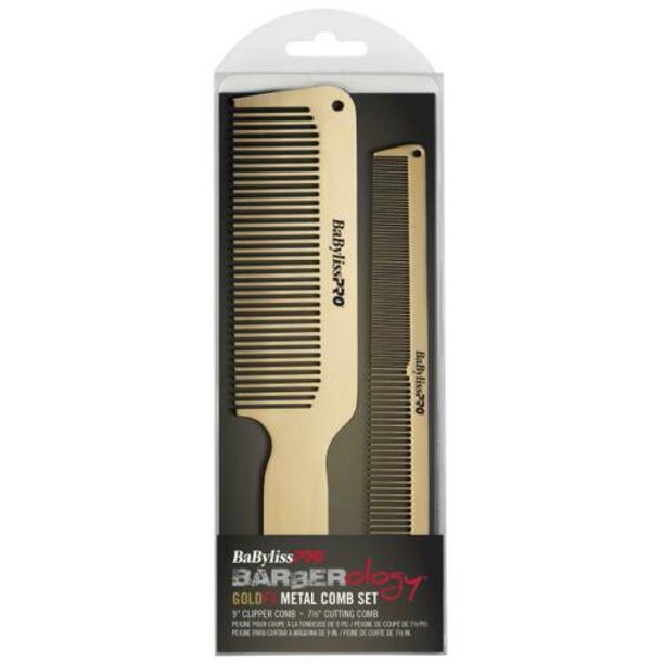 BaBylissPRO GOLDFX Metal Comb 2-Pack