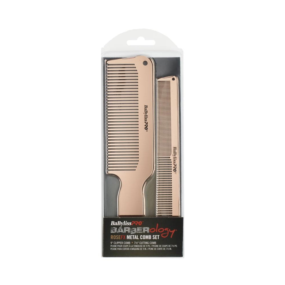 BaBylissPRO ROSEFX Metal Comb 2-Pack