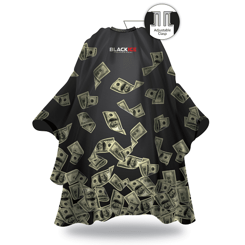 BlackIce Money Shower Barber Cape