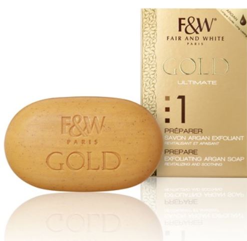 Fair and White 1: Prepare Gold Exfoliating Argan Soap 200gr (Hydroquinone FREE!!!)