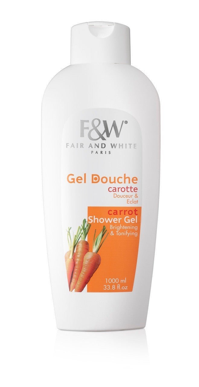 Fair and White Carrot Shower Gel 1000ml(Hydroquinone FREE!!!)