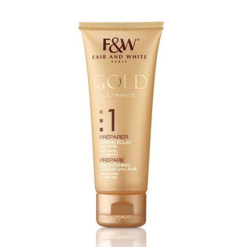 Fair and White 1 Prepare Gold AHA Brightening Cream 75ml (Hydroquinone FREE!!!)
