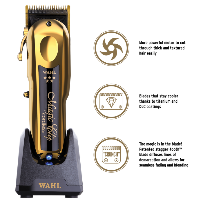 Wahl 8148-700 5-Star Gold Cordless Magic Clip