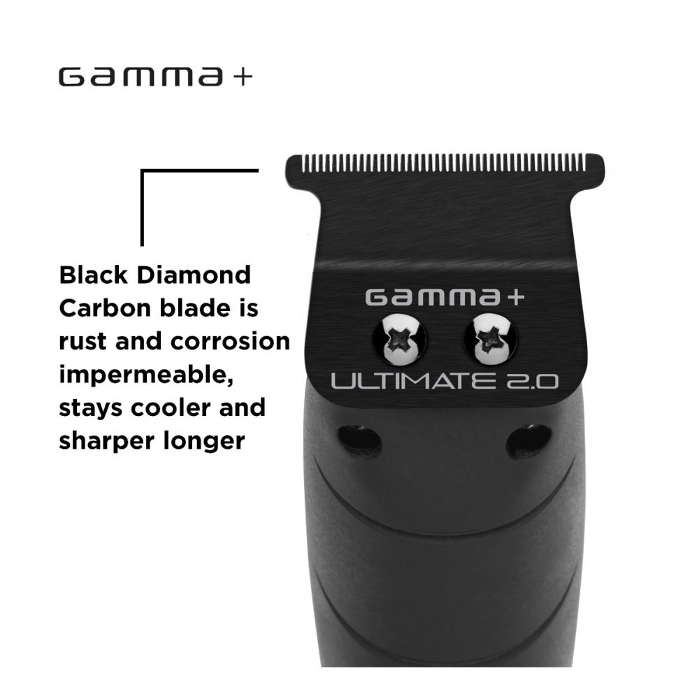 Gamma+ Ultimate 2.0 Black Diamond DLC Fixed Trimmer T-Blade w/ .3MM Tip
