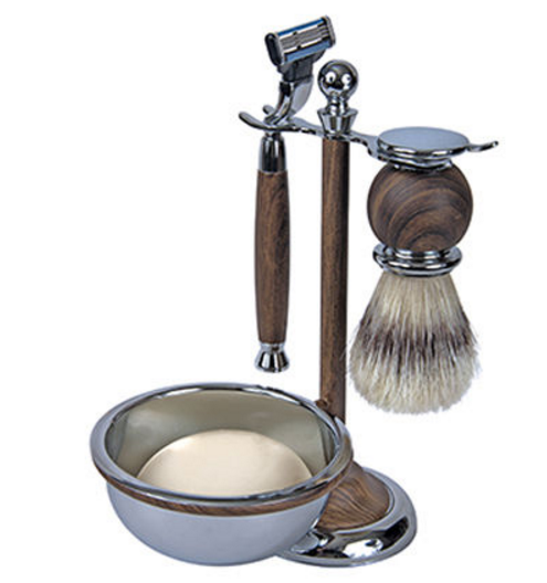 Kingsley sb653 shave set - Faux Wood-Discontinued-*All Sales Final*(No Returns/Exchange)