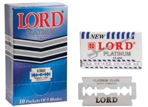 Lord Double Edge Blades 50 Blades (Cut Half for 100 blades)
