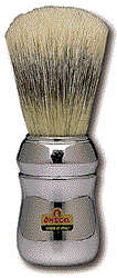 Marvy No. 4 Omega Silver Handle Shaving Brush-Made In Italy