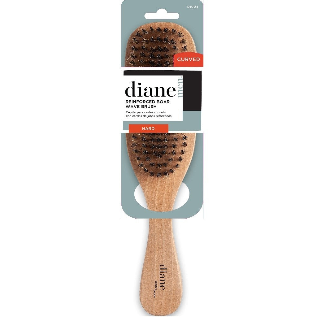 Diane D1004 Curved Hard Reinforced Boar Wave Brush