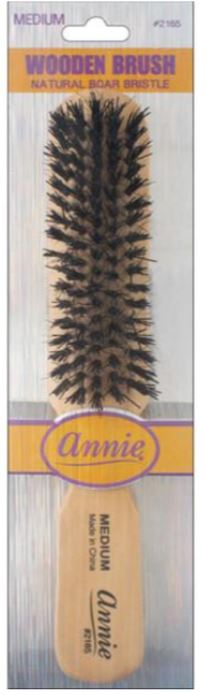 Annie 2165 Medium Wooden Brush Light Brown