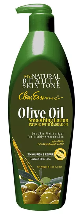 Clear Essence My Natural Beauty Skin Tone Olive Oil Smoothing Lotion (21 oz.)