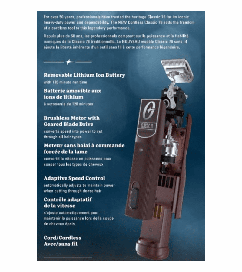 Oster 76076-910 Cordless Classic 76