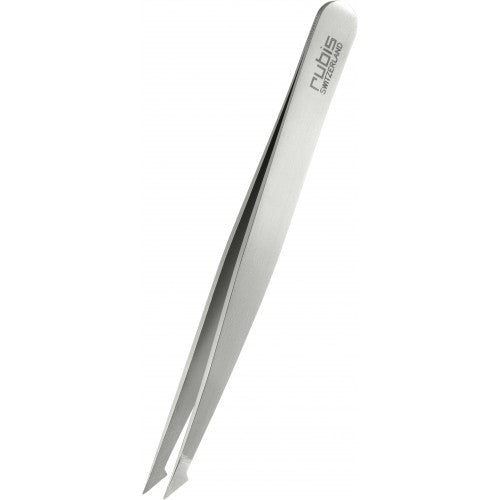 Rubis R1K911 Two Tip Pointed/Slanted Tweezer-Swiss Made