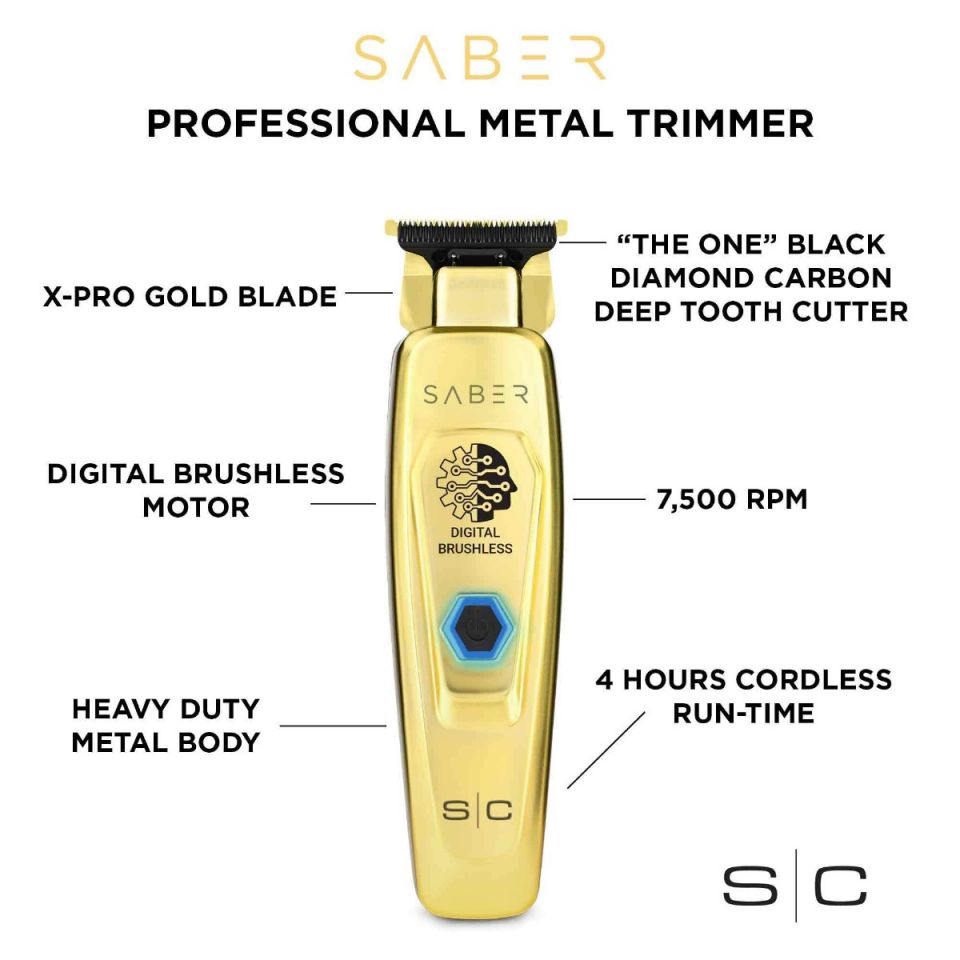 Stylecraft Saber Digital Brushless Motor Cordless Hair Trimmer