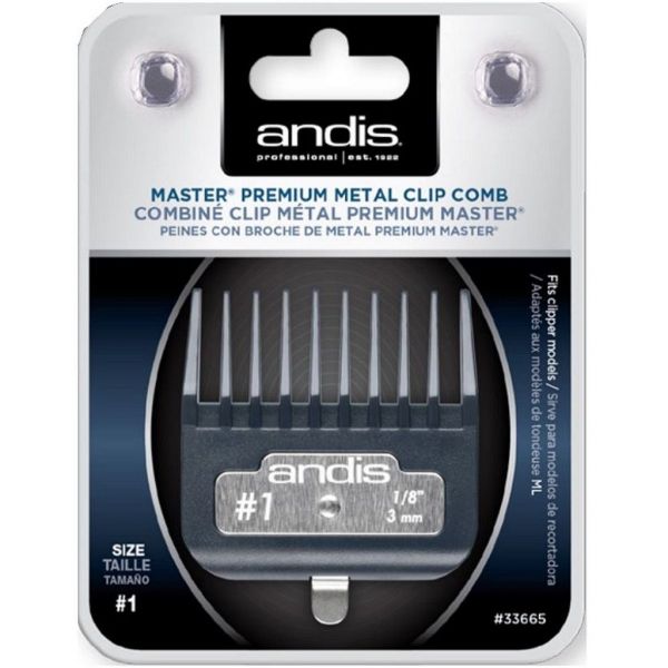 Andis Master Premium Metal Clip #1 - 1/8" #33665