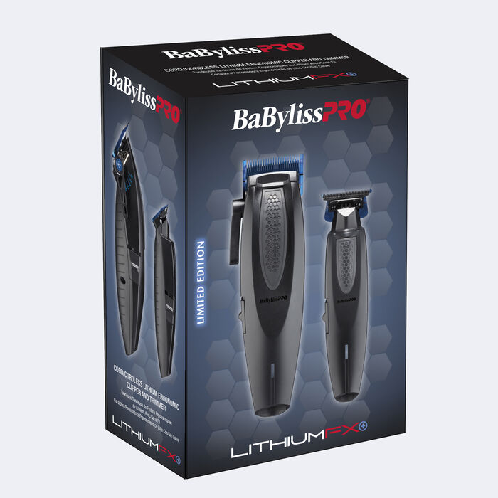 BaBylissPRO® LithiumFX+ Ergonomic Clipper & Trimmer Prepack