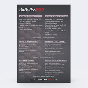 BaBylissPRO® Limited Edition LithiumFX+ Trimmer & Double-Foil Shaver Prepack (Pink)