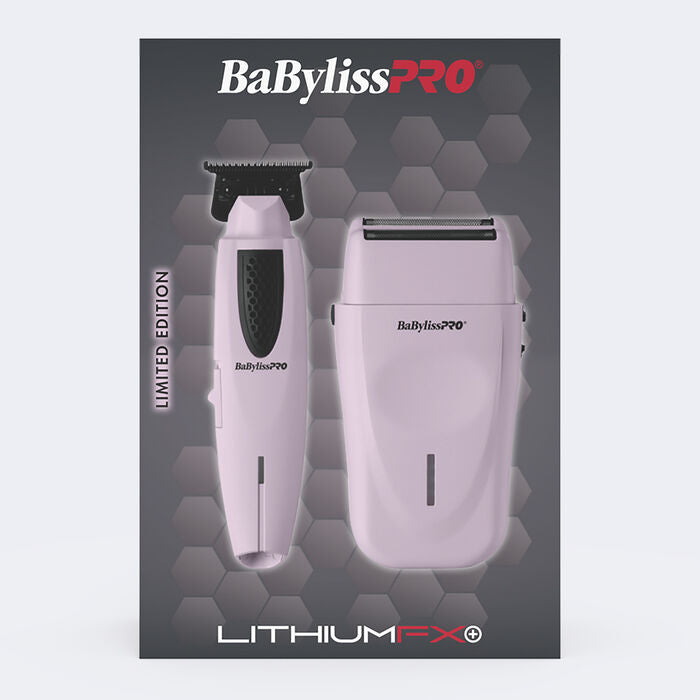 BaBylissPRO® Limited Edition LithiumFX+ Trimmer & Double-Foil Shaver Prepack (Pink)