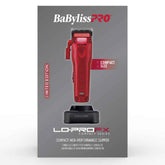BaBylissPRO® Limited Edition LO-PROFX Compact Clipper (Red)