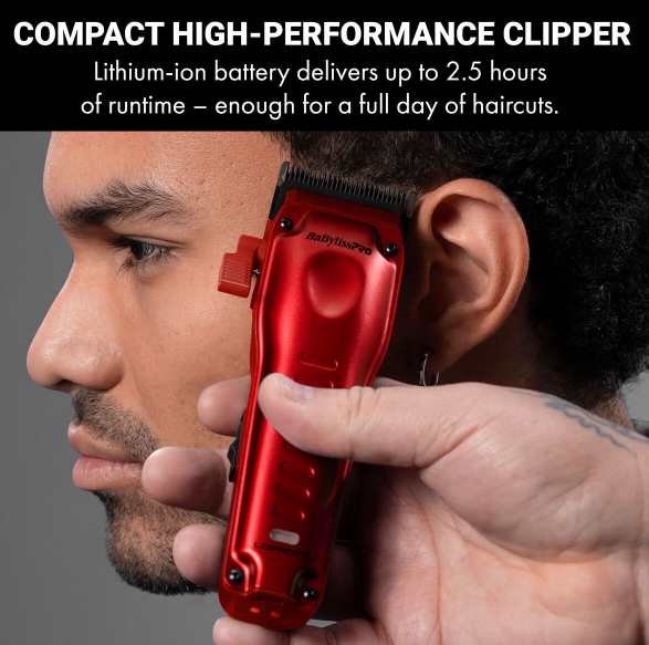 BaBylissPRO® Limited Edition LO-PROFX Compact Clipper (Red)