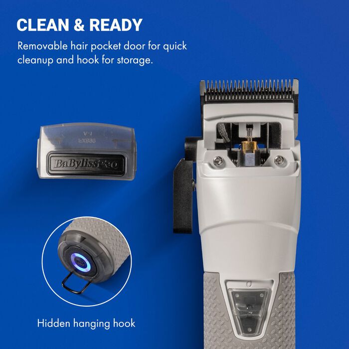 BaBylissPRO® Limited Edition FXONE All-Metal Interchangeable Battery Clipper FrostByte