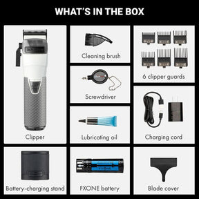 BaBylissPRO® Limited Edition FXONE All-Metal Interchangeable Battery Clipper FrostByte