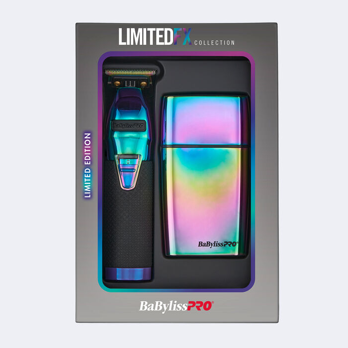 BaBylissPRO® LimitedFX Iridescent Trimmer and Double-Foil Shaver Gift Set