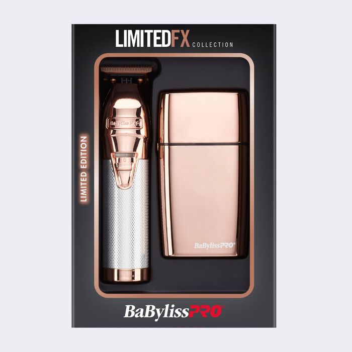 BaBylissPRO® LimitedFX Rose Gold Trimmer and Double Foil Shaver Gift Set