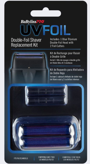 BaBylissPRO® Replacement Double Foil Shaver Head (Matte Black)