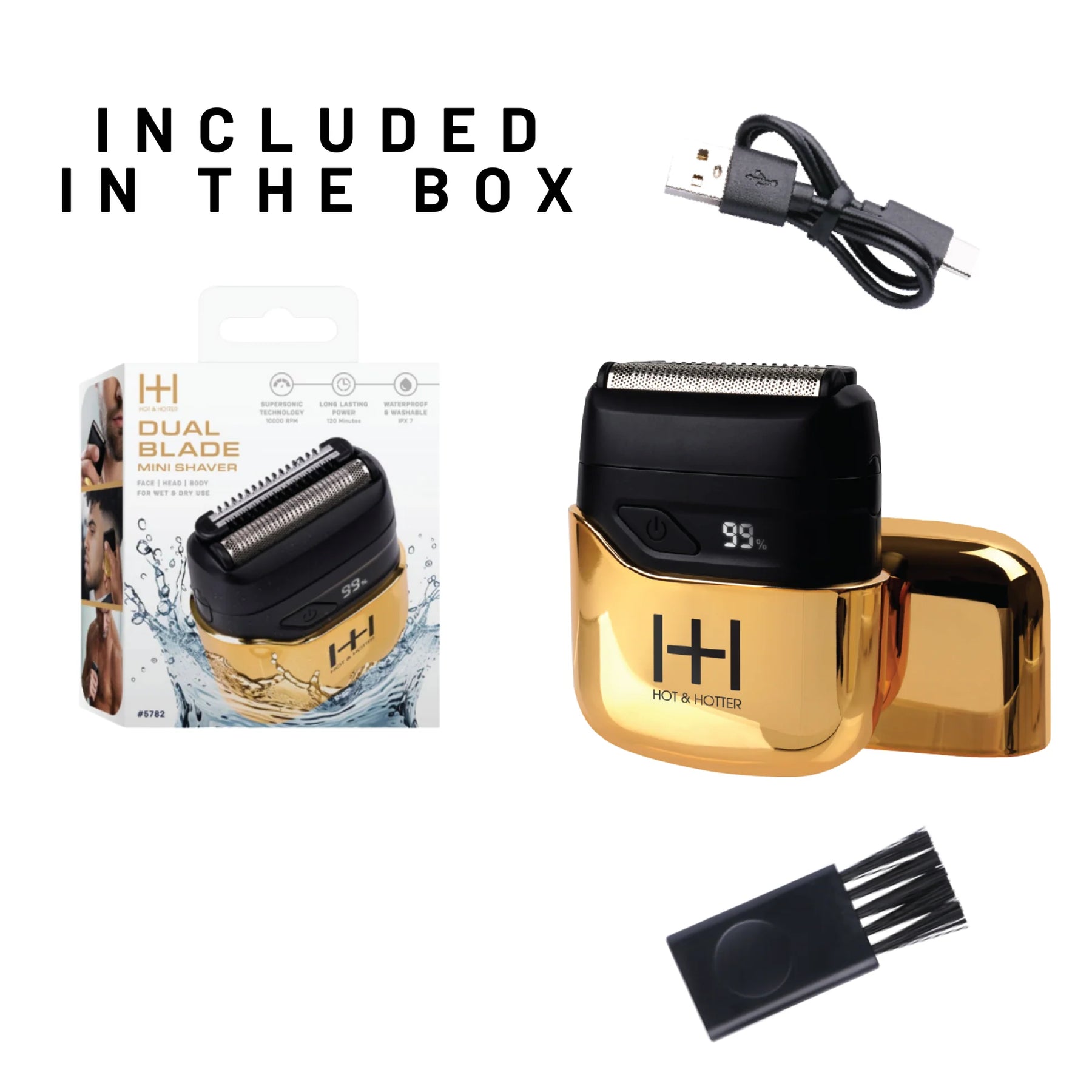 Hot & Hotter Dual Blade Mini Shaver