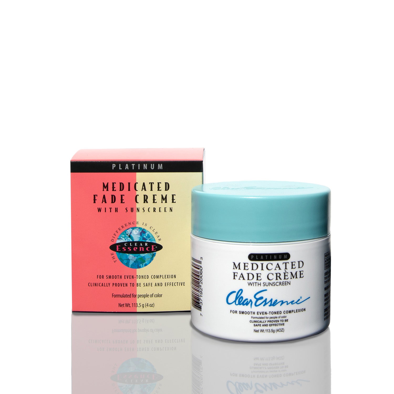 Clear Essence Platinum Medicated Fade Creme with Sunscreen 4oz