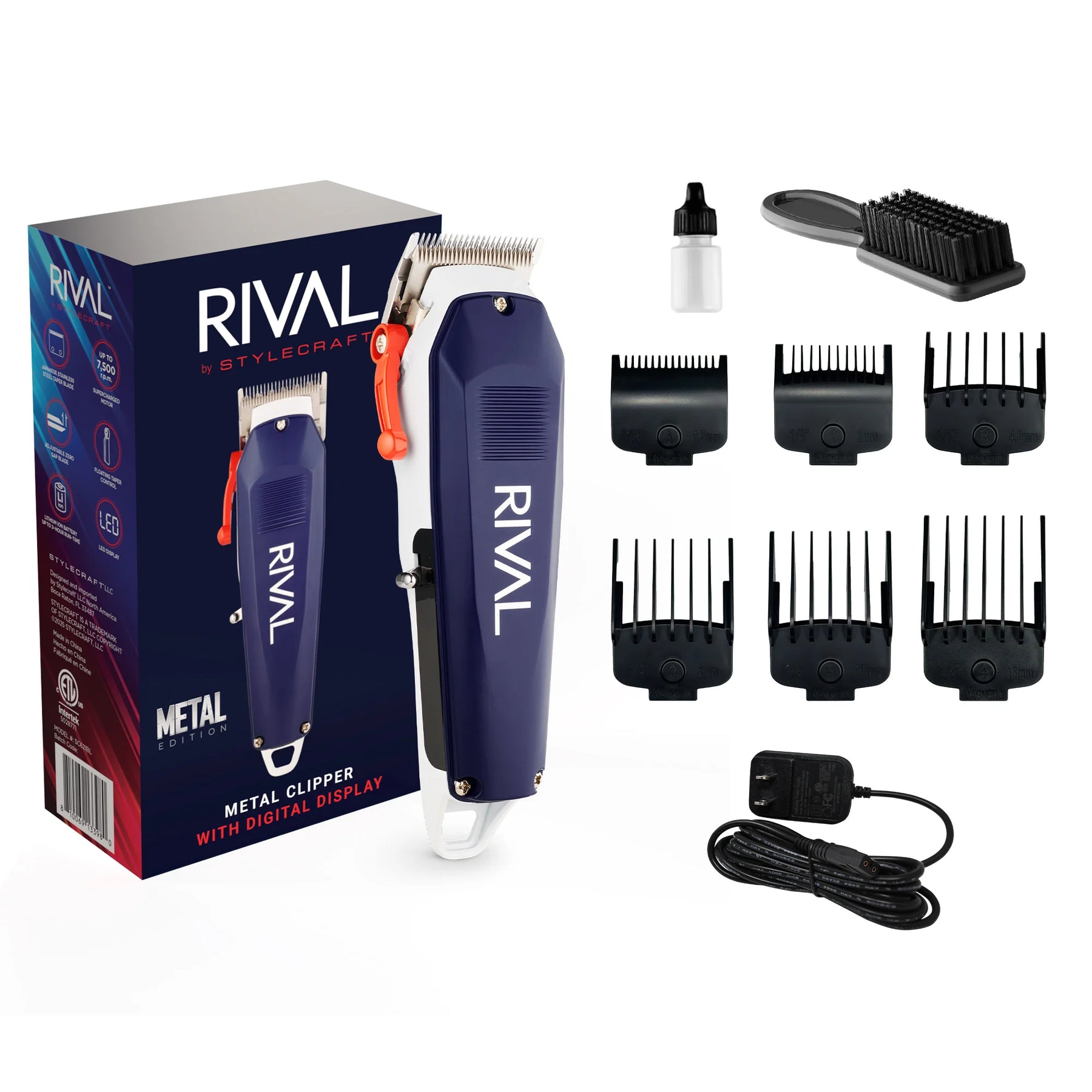 Stylecraft Rival metal hair clipper with digital display