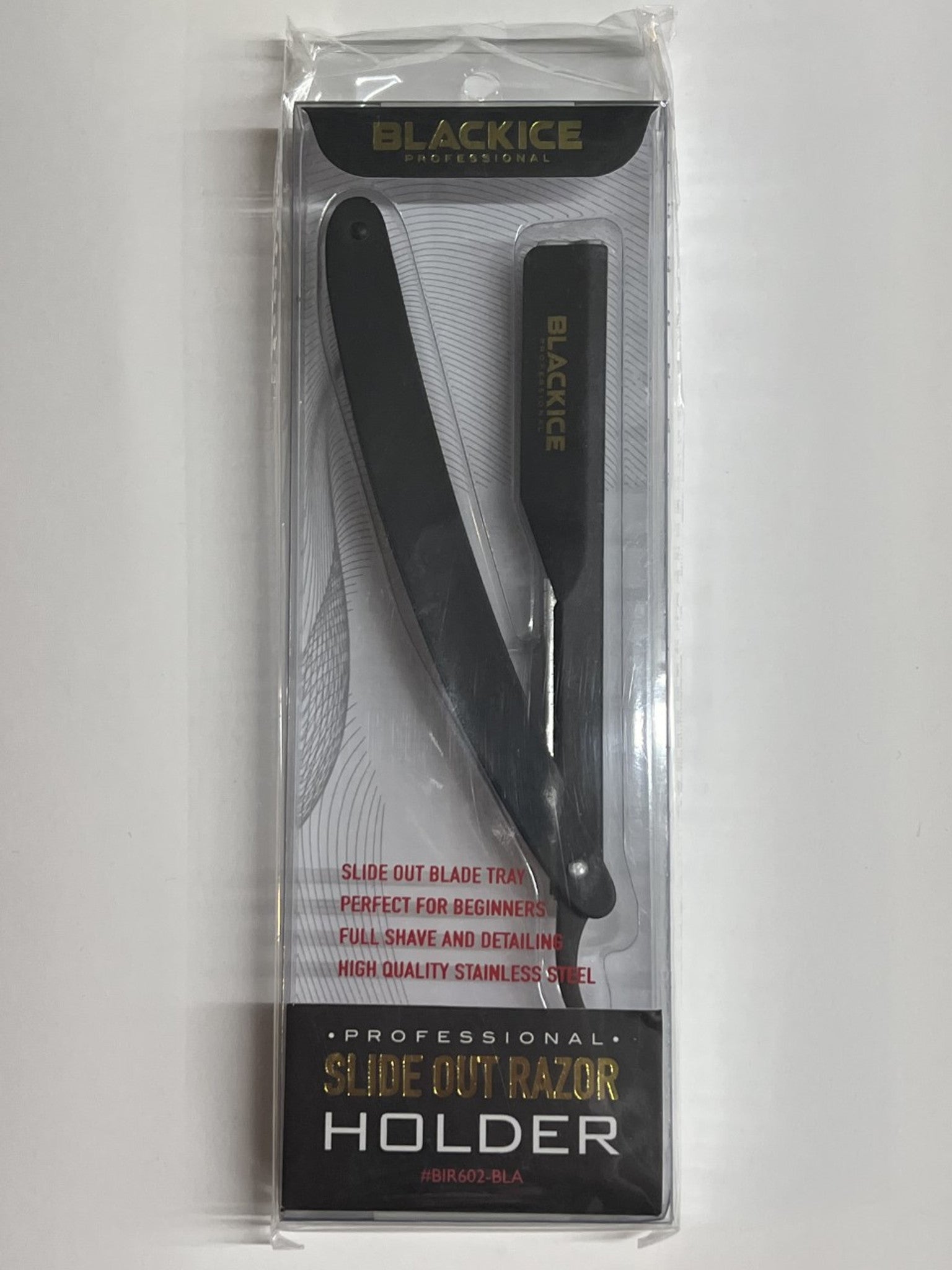 Black Ice Professional Slide Out Razor Holder