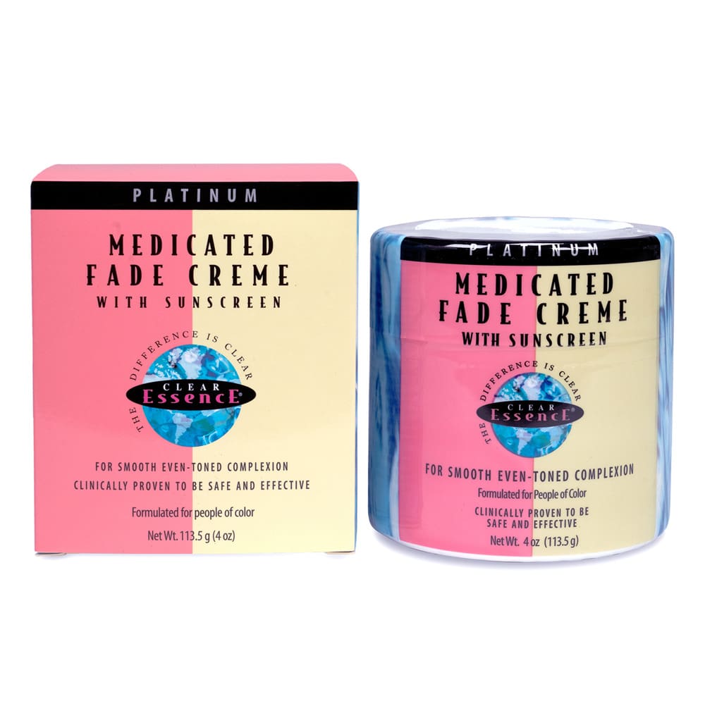 Clear Essence Platinum Medicated Fade Creme with Sunscreen 4oz