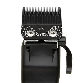 Stylecraft Replacement Echo Faper Fixed Black Diamond Carbon DLC Hair Clipper Blade with Shallow Tooth 2.0 Moving Cutter Set