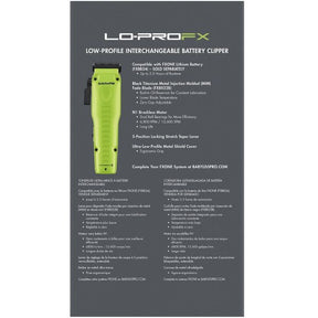 BaByliss Pro FXONE LO-PROFX LIMITED EDITION Clipper - Neon Yellow (TOOL ONLY)