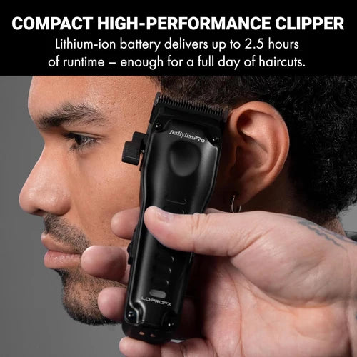 BaBylissPRO® Limited Edition LO-PROFX Compact Clipper (Matte Black)