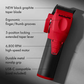 BaBylissPRO® COREFX Clipper (Limited Edition Red)
