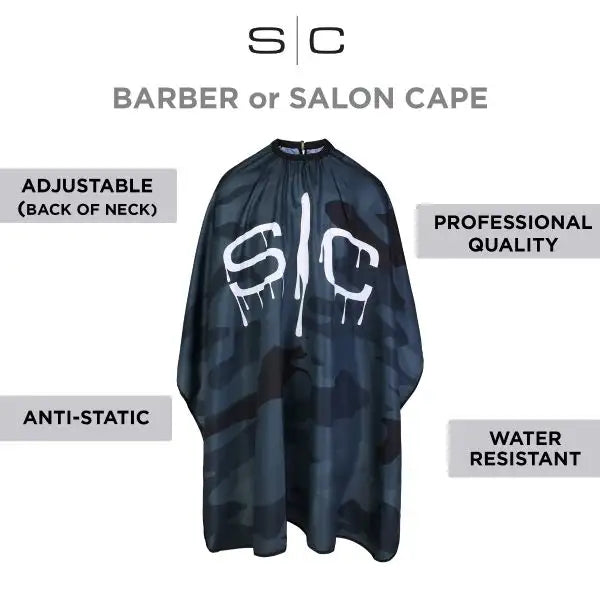 Stylecraft black camo barber & stylist capes